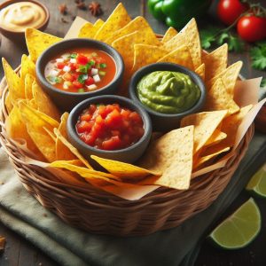 chips and salsa basket