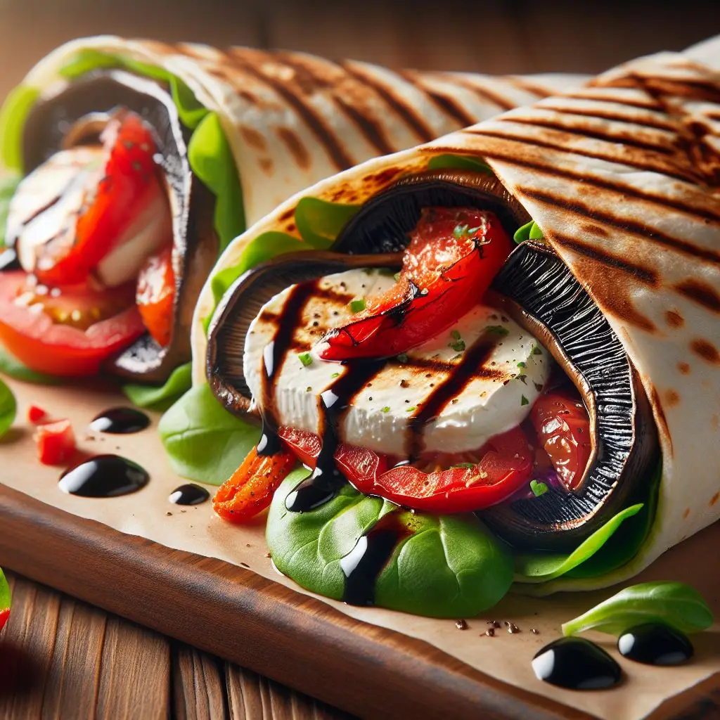 grilled portobello wrap
