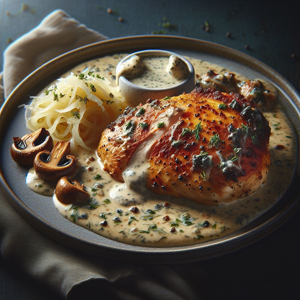 Parmesan and Peppercorn Crusted Chicken