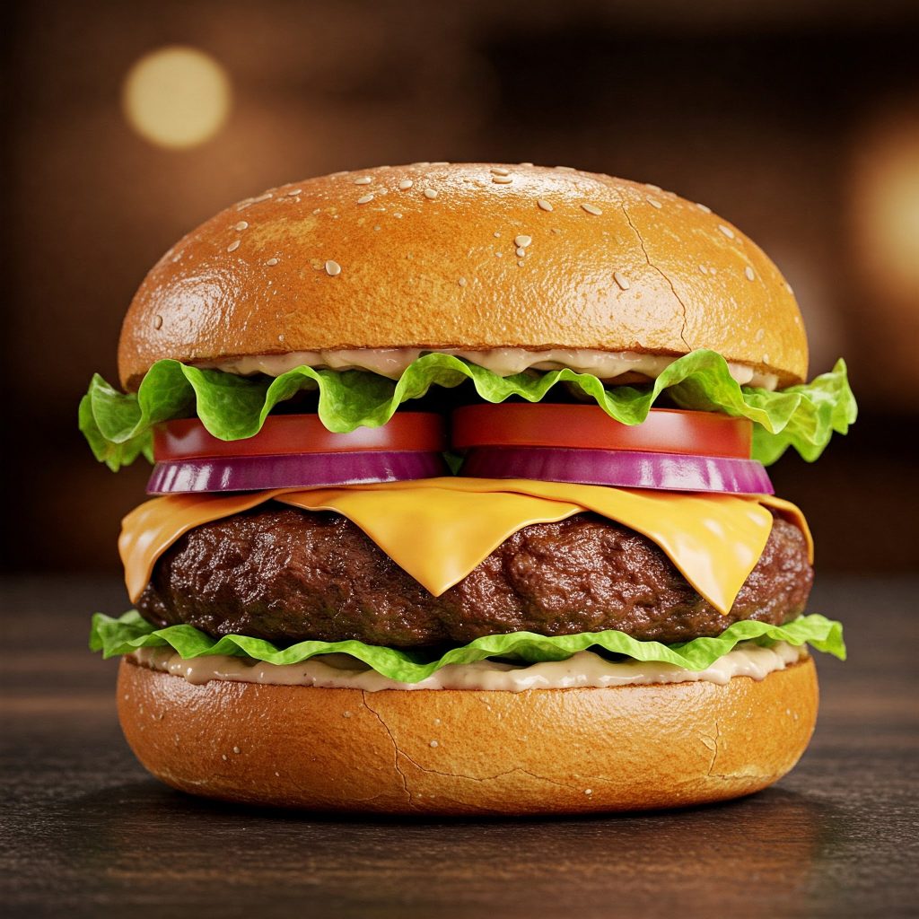 all beef burger