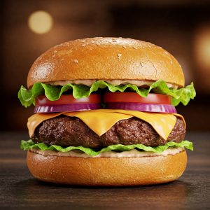 all beef burger