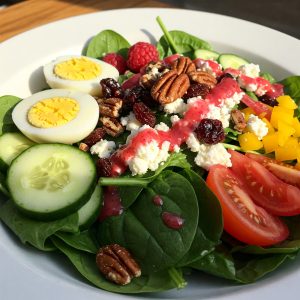 harvest spinach salad