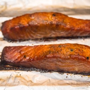 Bourbon Glazed Salmon